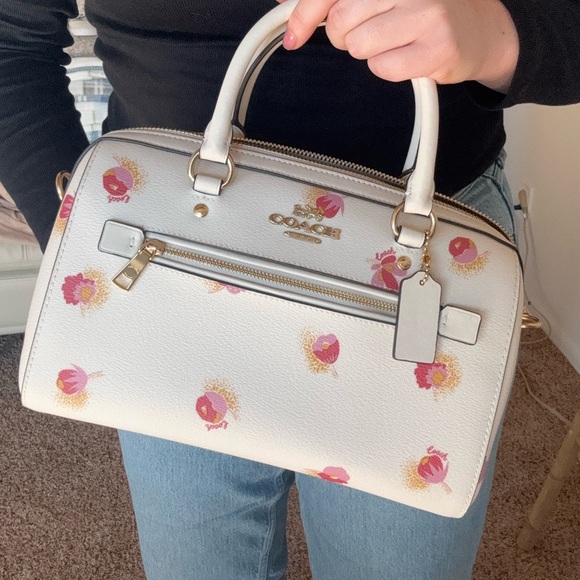 Coach Rowan Satchel with a pop floral print - Picture 2 of 10